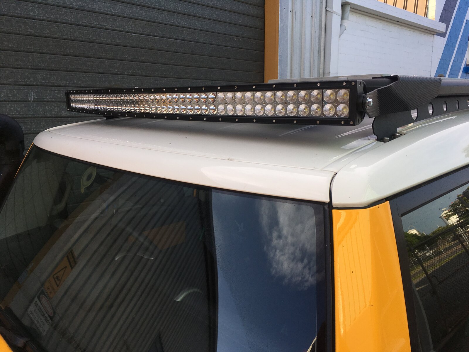 50" Curved LED Light Bar Brackets to suit Rhino Platform Rack 1236 wide