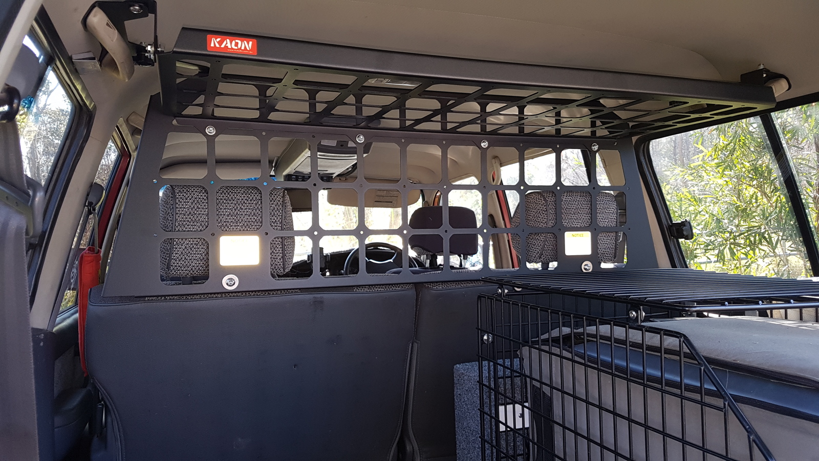 Light Cargo & Pet Barrier and Barrier Shelf to suit Toyota LandCruiser