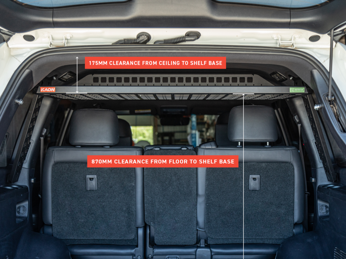 Standalone Rear Roof Shelf to suit Toyota LandCruiser LC200