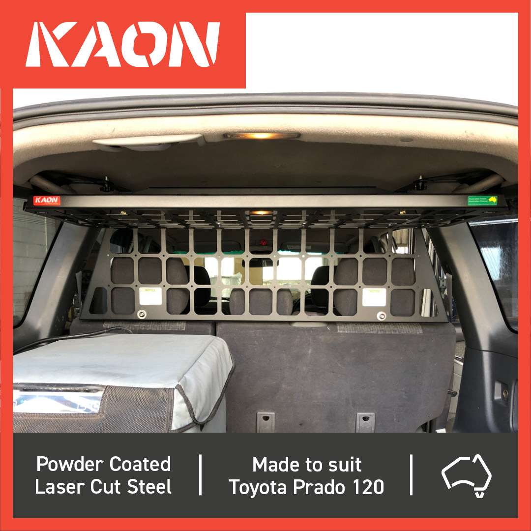 Light Cargo & Pet Barrier and Barrier Shelf to suit Toyota Prado 120 / Lexus GX 470 