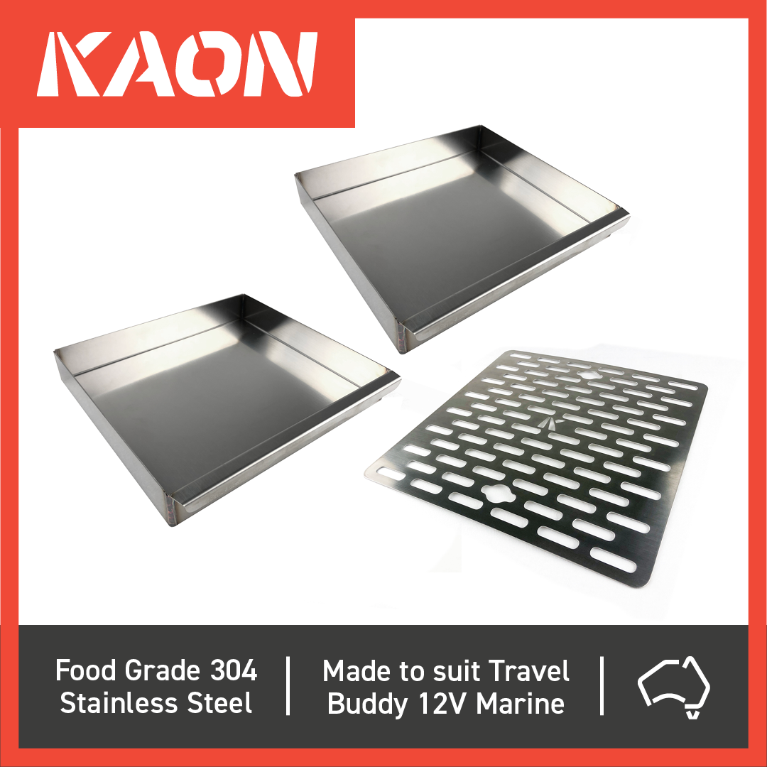 Travel Buddy Marine Half Trays x 2 and Trivet x 1