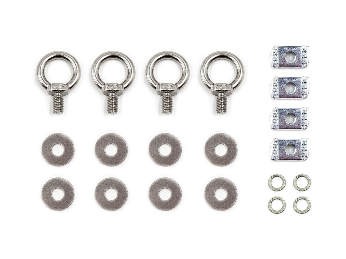 M10 Stainless Steel Eye Bolt Unistrut Tie Down Kit to suit Rhino-Rack Pioneer Platform