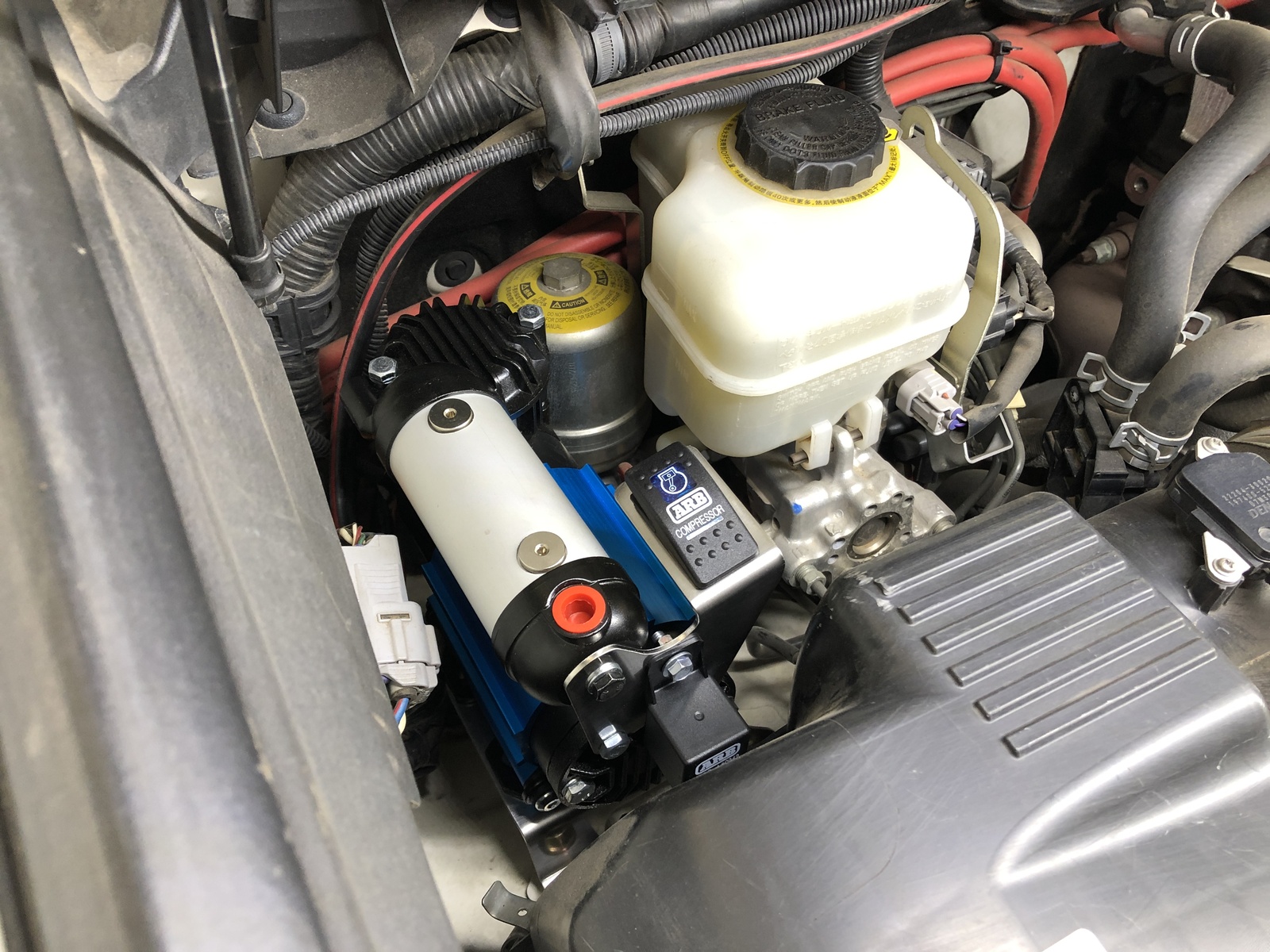 Rear ARB Air Compressor & Switch Mounting Bracket to suit Toyota Prado 150 & FJ Cruiser