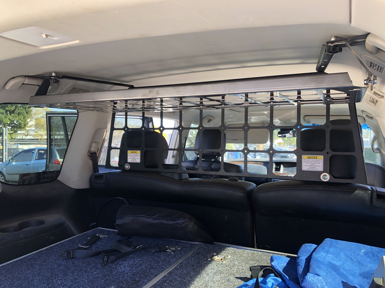 Light Cargo & Pet Barrier and Barrier Shelf to suit Nissan Patrol Y62