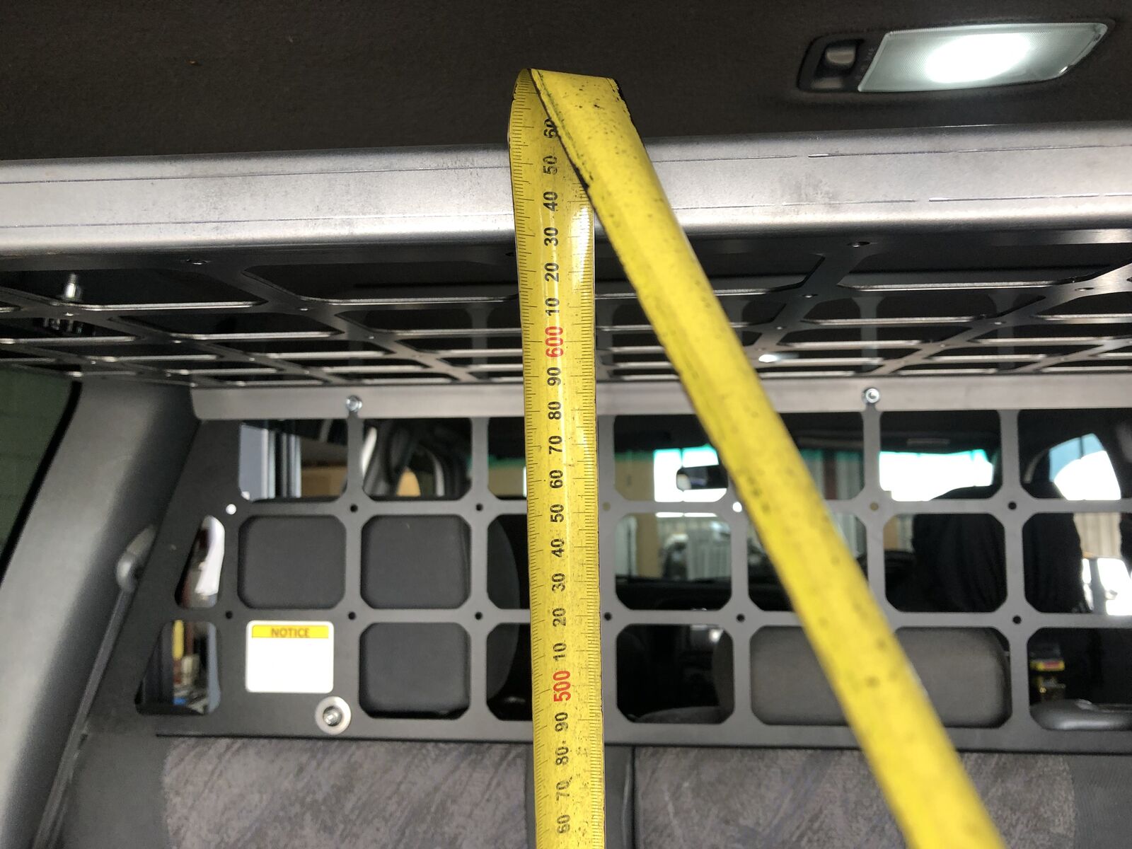 Light Cargo & Pet Barrier and Barrier Shelf to suit Toyota LandCruiser 100/105 [Type: Rear Handles Downwards]