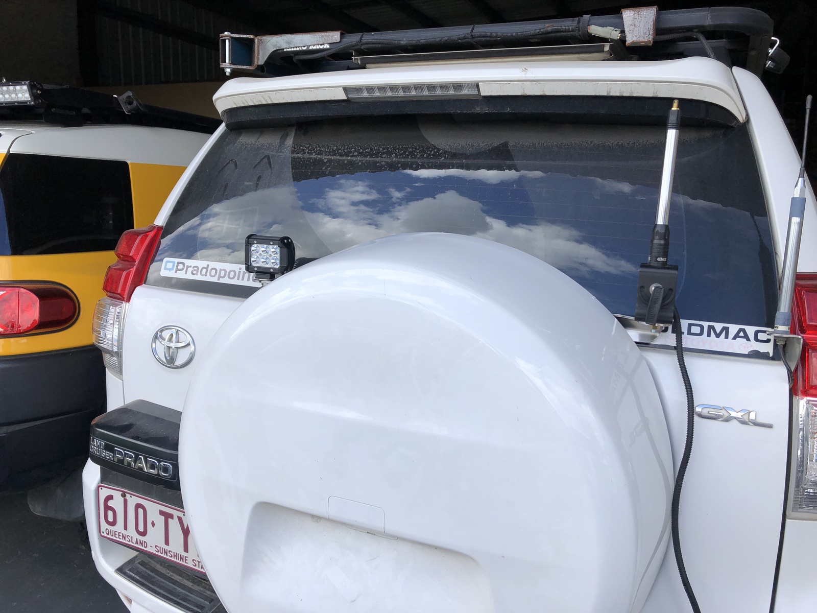 Double Rear Antenna Light Mount to Suit Toyota Prado 150 / Lexus GX 460