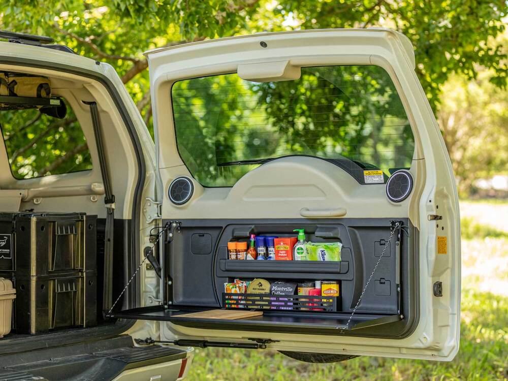 Rear Door Drop Down Table to suit Mitsubishi Pajero Gen 4 NS-NX