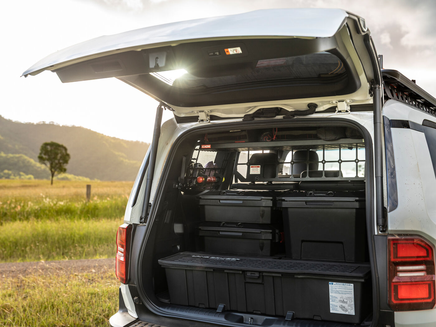Light Cargo Barrier, Standalone Shelf & Molle Supports to suit the Toyota Prado 250 / Lexus GX 550