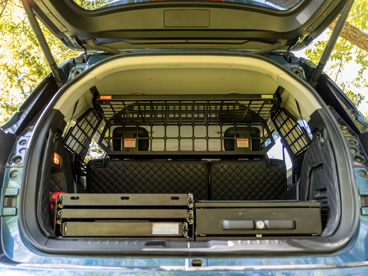 Light Cargo Barrier, Rear Roof Shelf & Side Molle Panels to suit Isuzu MU-X RJ (Gen 2)