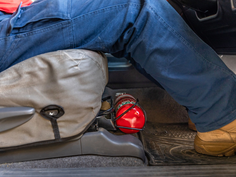 Fire Extinguisher Mount Prado 150 Drivers Seat