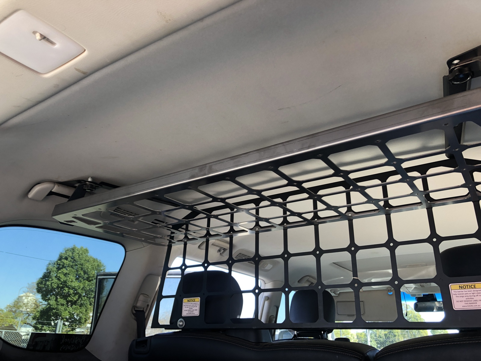 Light Cargo & Pet Barrier and Barrier Shelf to suit Nissan Patrol Y62