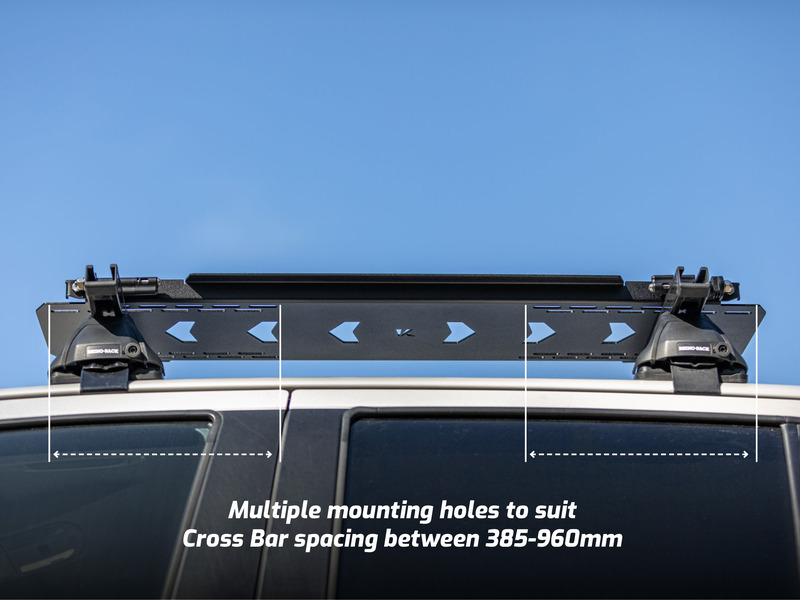Maxtrax Folding Mounting Board to suit Cross Bars [Option: No Pins]
