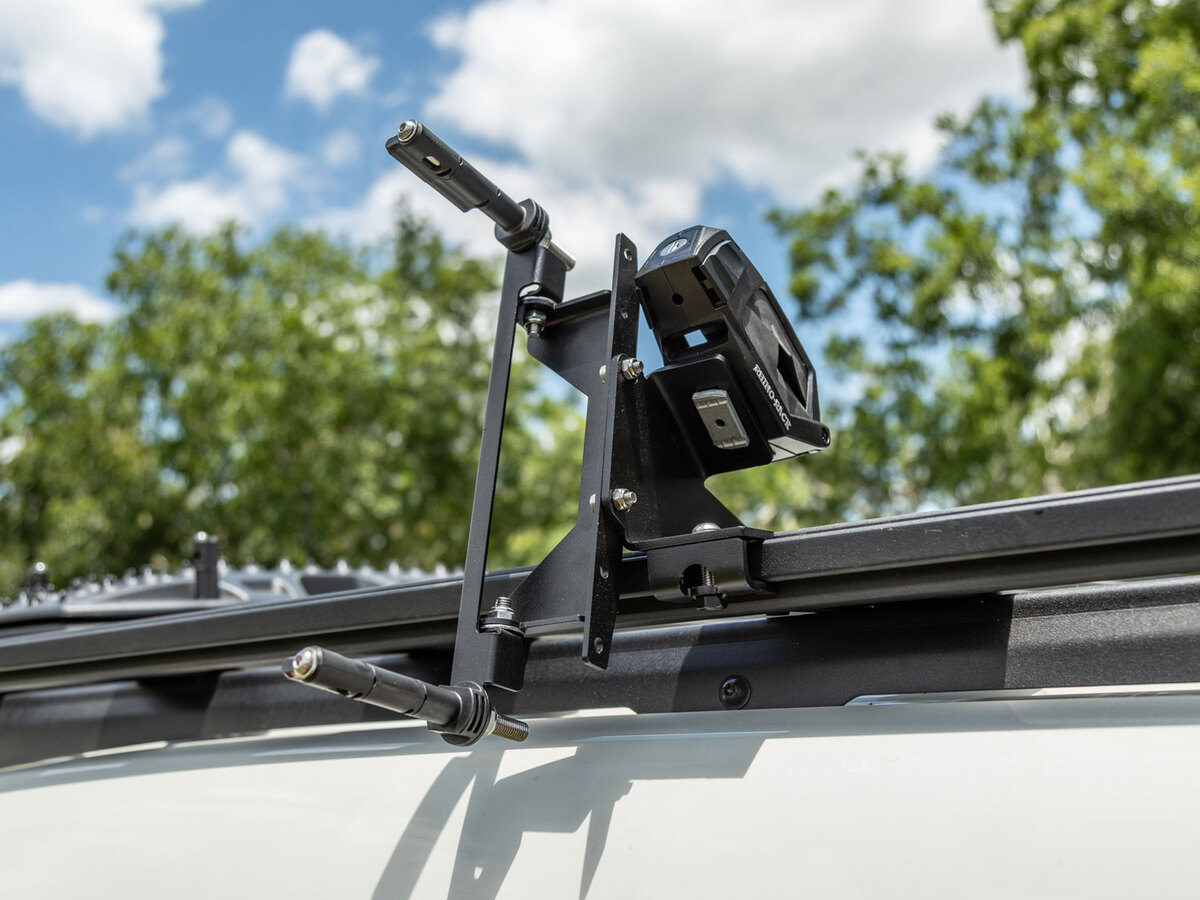 Side Angled Folding Maxtrax Mount to suit ARB BASE Rack [Option: No Pins]