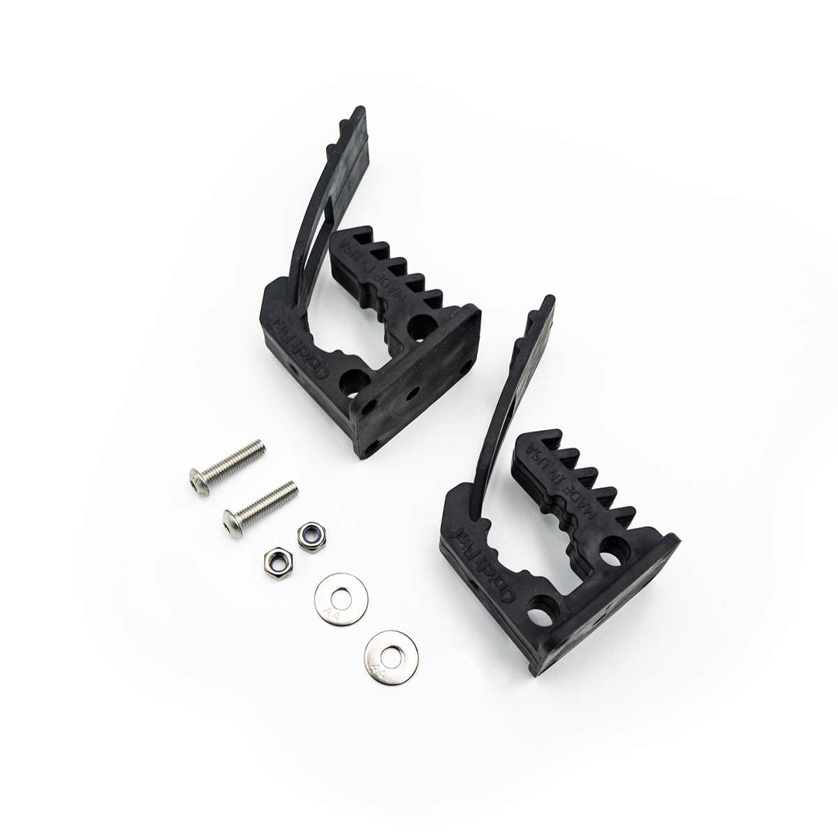 Genuine QuickFist Mini Rubber Clamps - Shovel Axe Holder - 16-32mm [Qty: 1 Pair]