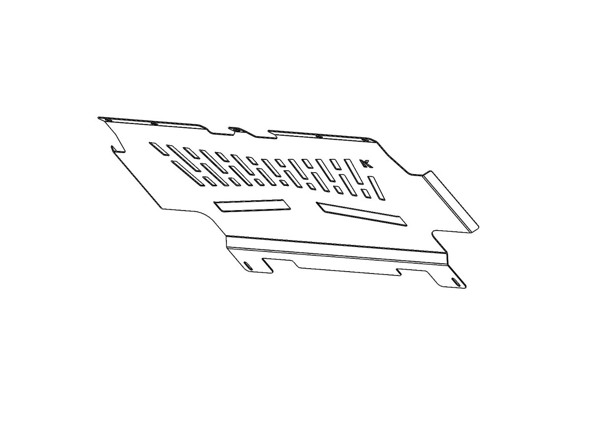 Vented Splash Guard to suit Toyota Prado 150 with ARB Bull Bar [Tab Size: 30mm]