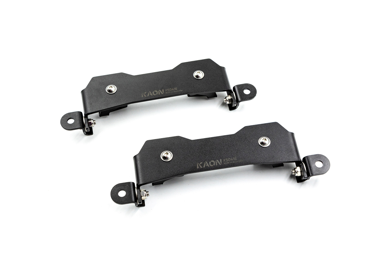 Stealth Folding Maxtrax Mounts to suit ARB BASE Rack [Type: East-West] [Option: No Pins]