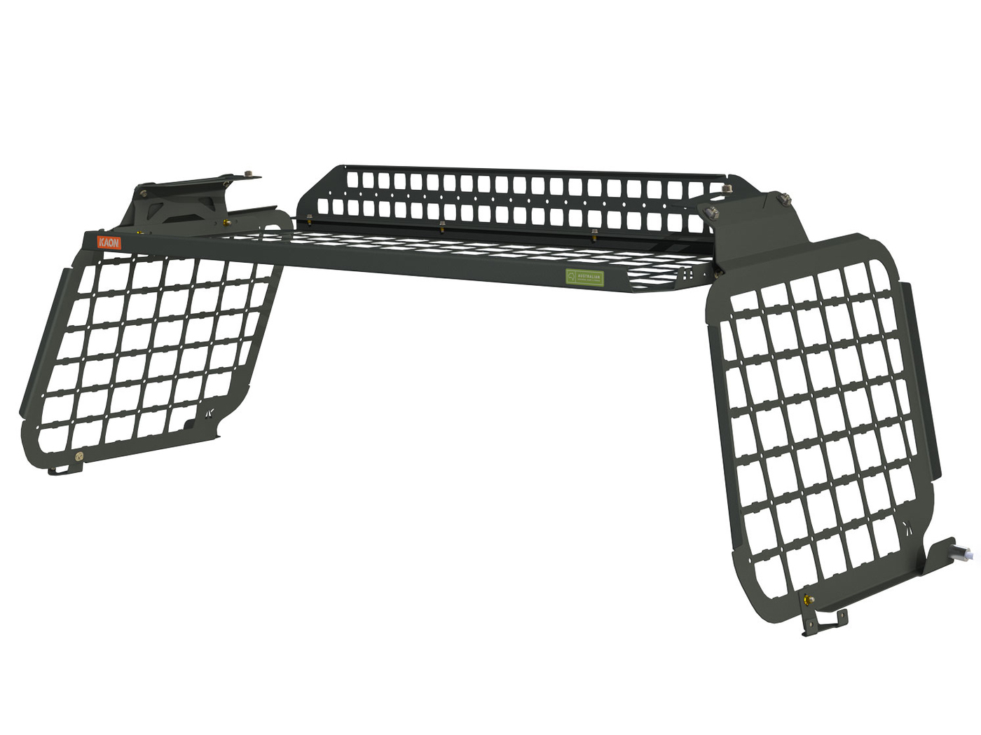 Standalone Rear Roof Shelf to suit Toyota LandCruiser LC200 [With Large Side Molle Panels]