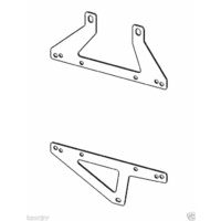 Transmission Oil Cooler Brackets to suit Toyota Prado 120 1KD 1KZ 3.0L, 2002 - 2009