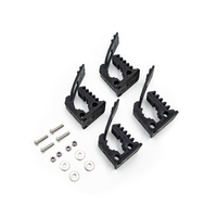 Genuine QuickFist Mini Rubber Clamps – Shovel Axe Holder – 2 Pairs 16-32mm Diameter