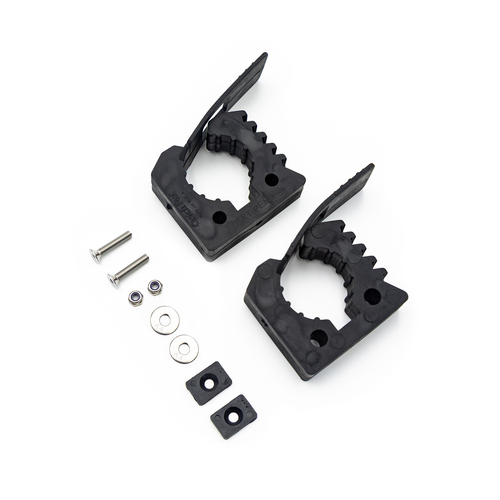 Genuine QuickFist Rubber Clamps - Shovel Axe Holder - 25-45mm [Qty: 1 Pair]