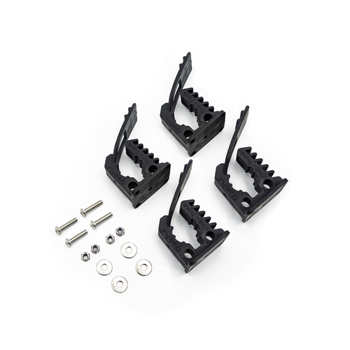 Genuine QuickFist Mini Rubber Clamps - Shovel Axe Holder - 16-32mm [Qty: 2 Pairs]