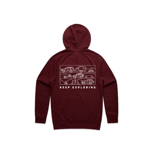 KAON Outdoor Lifestyle Maroon Hoodie 