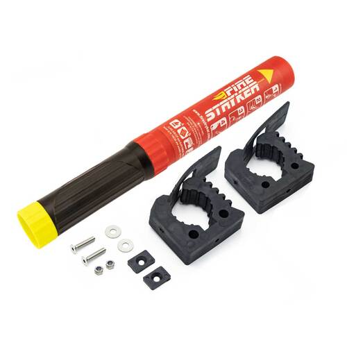 Firestryker Fire Extinguisher with 1 Pair QuickFist Rubber Clamps 25-45mm