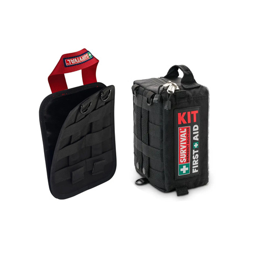 SURVIVAL Vehicle First Aid KIT & Panel Bundle for Molle Mesh